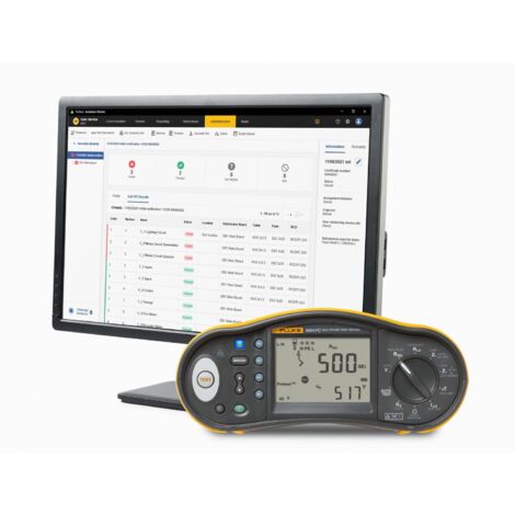 Fluke 1664FC DE FTT Kit Installations-Testgerät Schwarz