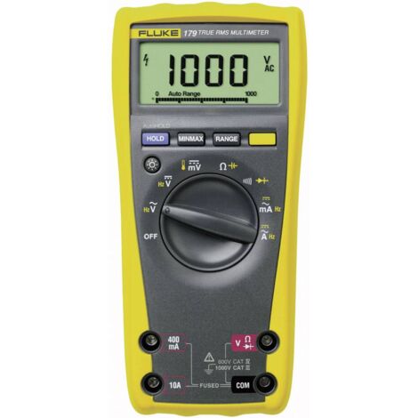 Fluke 179 Multimètre étalonné (ISO) numérique CAT III 1000 V, CAT IV 600 V Affichage (nombre de points): 6000