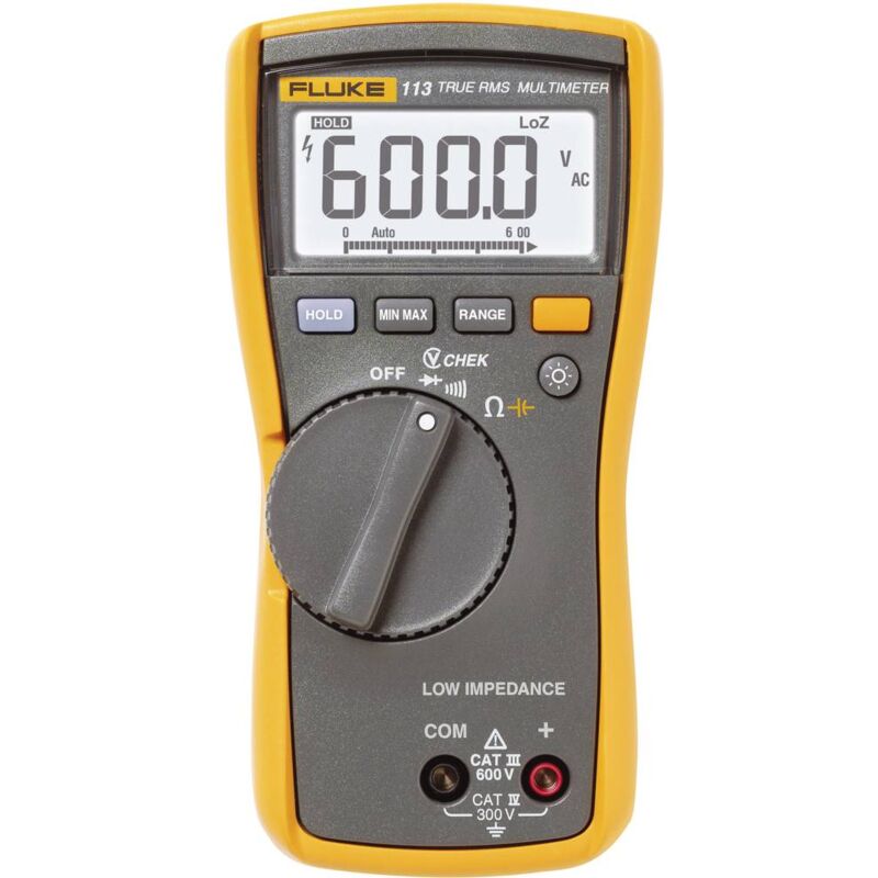Fluke - 113 eur/f Multimètre numérique cat iii 600 v Affichage (nombre de points): 6000