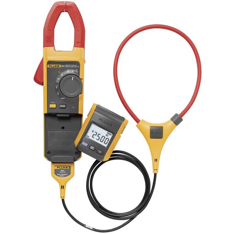 Image of Fluke - 381 Pinza amperometrica, Multimetro portatile digitale cat iii 1000 v, cat iv 600 v Display (Counts): 6000