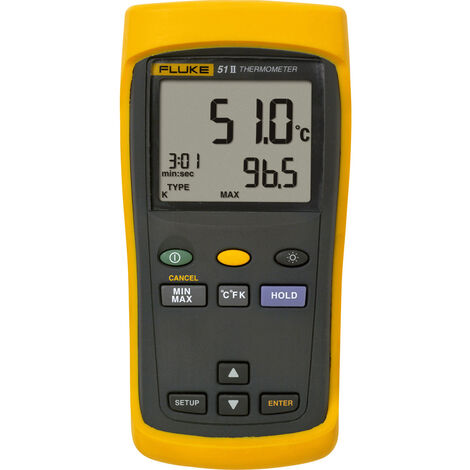 Fluke 51 II Temperatur-Messgerät  -250 - +1372 °C Fühler-Typ J, K, T, E