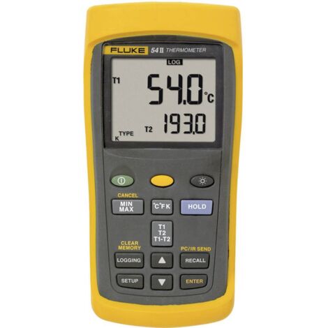 Fluke 54IIB 50HZ Termometro -250 - +1767 °C Sensore tipo E, J, K, N, R, S, T