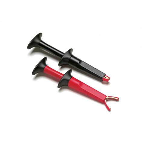 Fluke AC220 Sicherheits-Abgreifklemmen-Set Buchse 4 mm CAT IV 600 V, CAT III 1000 V Rot, Schwarz