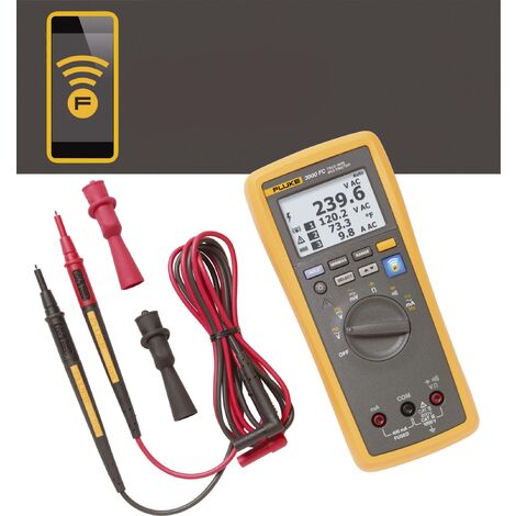 Fluke FLK-3000 FC Multimètre numérique écran graphique, enregistreur de données CAT III 1000 V, CAT