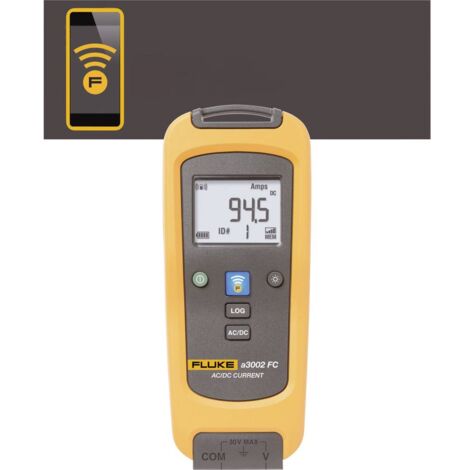 Fluke FLK-a3002 FC Pinza amperometrica, Multimetro portatile digitale Data logger CAT III 1000 V, CAT IV 600 V Display
