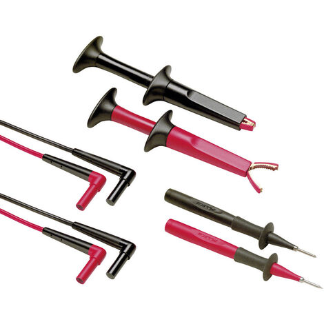 Fluke TL220-1 Sicherheits-Messleitungs-Set Lamellenstecker 4 mm Lamellenstecker 4 mm 1.50 m Schwarz,