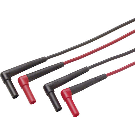 Fluke TL222 Sicherheits-Messleitungs-Set Lamellenstecker 4 mm Lamellenstecker 4 mm 1.50 m Schwarz, R