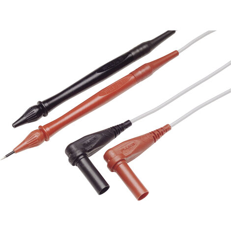 Fluke TL40 Sicherheits-Messleitungs-Set Prüfspitze Lamellenstecker 4 mm  Rot, Schwarz 1 St.