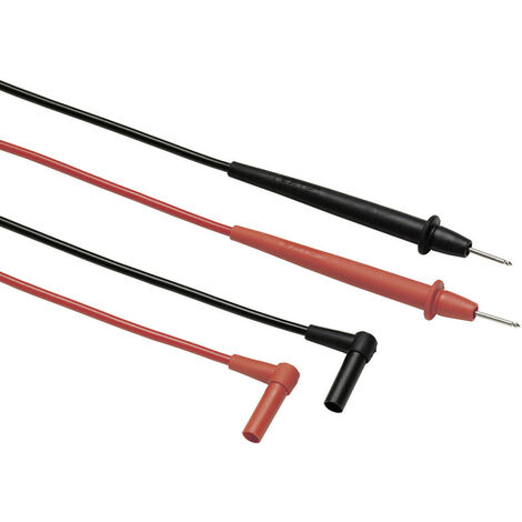 Fluke TL75-1 Sicherheits-Messleitungs-Set Lamellenstecker 4 mm Prüfspitze 1.20 m Schwarz, Rot 1 St.