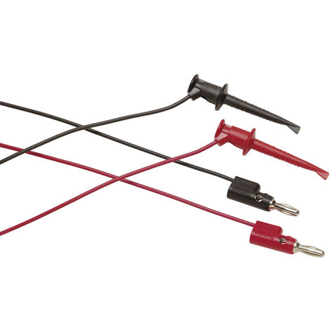 Fluke TL940 Messleitungs-Set Abgreifklemmen Bananenstecker 4 mm 0.90 m Rot, Schwarz 1 St.