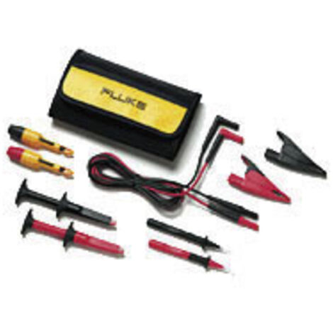 Fluke TLK281-1 Sicherheits-Messleitungs-Set Lamellenstecker 4 mm Lamellenstecker 4 mm 1.50 m Schwarz