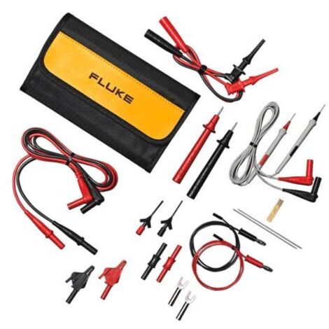 Fluke TLK287 Kit per multimetri composto da: cavi, puntali e pinze per elettronica e componenti SMD