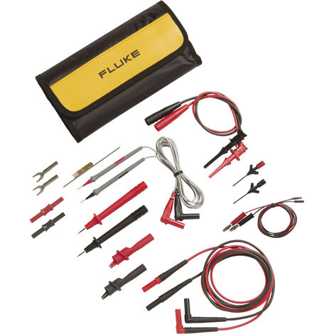 Fluke TLK287 Sicherheits-Messleitungs-Set Lamellenstecker 4 mm, Prüfspitze Lamellenstecker 4 mm  Rot