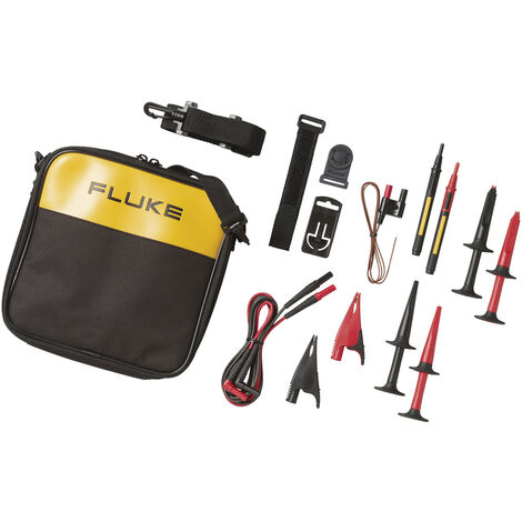 Fluke TLK289 Sicherheits-Messleitungs-Set Abgreifklemmen, Stecker 4 mm, Prüfspitze Stecker 4 mm  Rot