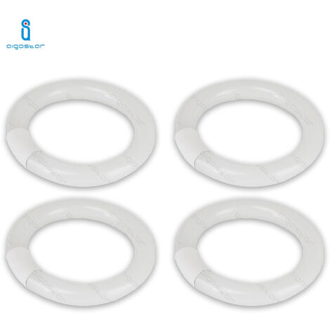 FLUORESCENTE G10Q CIRCULAR T9 22W TUBO ANILLO LUZ FRÍA AIGOSTAR 4 PIEZAS