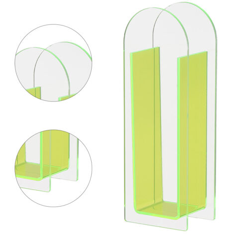 Fluoreszierende Acrylvase, einzigartige Dekovase, kreative, mehrfarbige Acrylvase für den Blumentisch