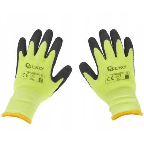 Fluoreszierende, isolierte Winter-Arbeitshandschuhe, Größe 8