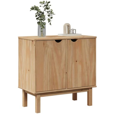 Flurschrank OTTA 75x40x75 cm Massivholz Kiefer vidaXL762963