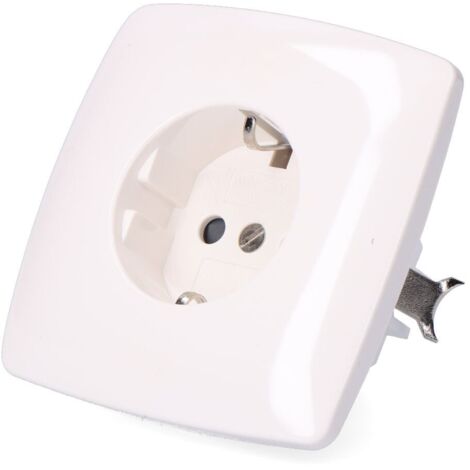 Flush Flush T/t Base Schuko 10/16 A 250 V, Blanc (sous Film Rétractable)