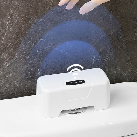 Flush Kit Automatique [ABS] IPX5 Intelligent Sensor Touchless Flush Kit Automatic Toilet Flusher Home