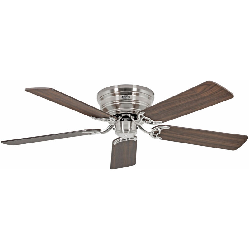 Flush Mount Ceiling Fan Classic Flat iii Chrome 132