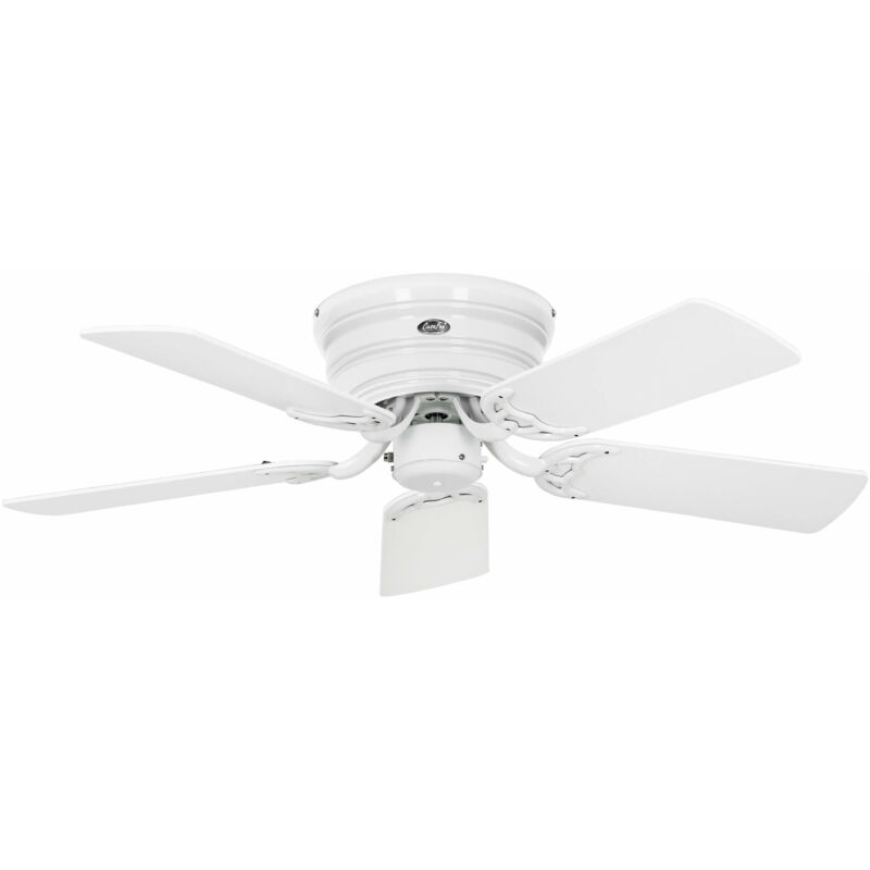 Flush Mount Ceiling Fan Classic Flat iii White 103