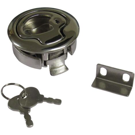 Flush Mount Lifting Ring Pull Handle 61.5MM (Stainless Steel Locking Door Catch)