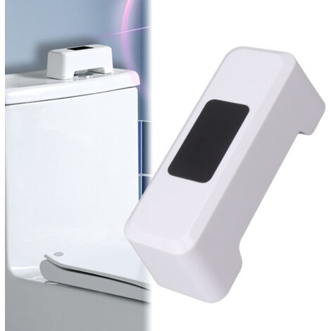 Flusher Automatique Sensorisé Infrarouge IPX5 Blanc ABS avec Batterie Polyvalente 2000mAh pour Usage Privé et Public