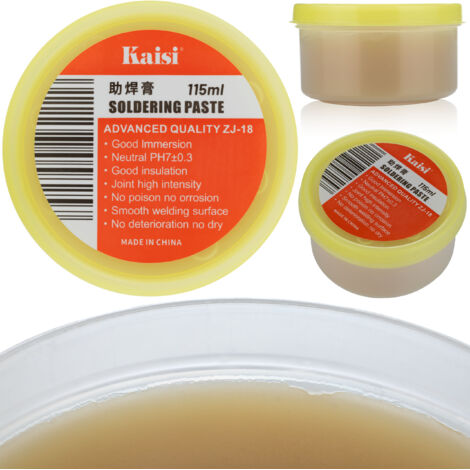 Flusso / Flusso per saldatura marrone ZJ-18 in una scatola da 115 ml