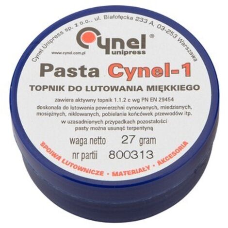 Flusso per saldatura cynel 44E816 27g saldatura dolce rame