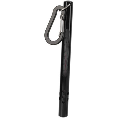 Flusswasserthermometer zum Fliegenfischen mit Karabiner – Messgerät für die Wassertemperatur
