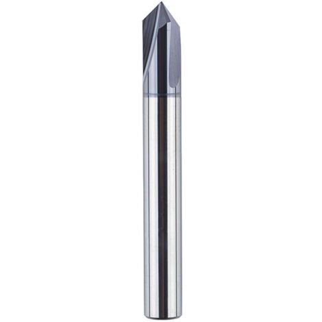 Flutes 6mm 90 Degree Tar Shape Milling Cutter Coated V-Burner Solid Tungsten Carbide Professional CNC Chamfer Mill for Trimming and Beveling