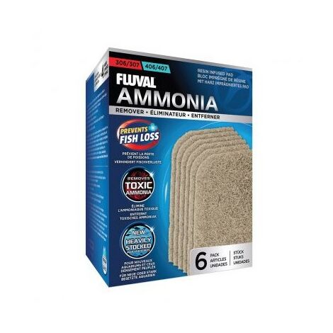 Fluval 307/407 Almohadilla elimina l'ammoniaca 6 unitМК