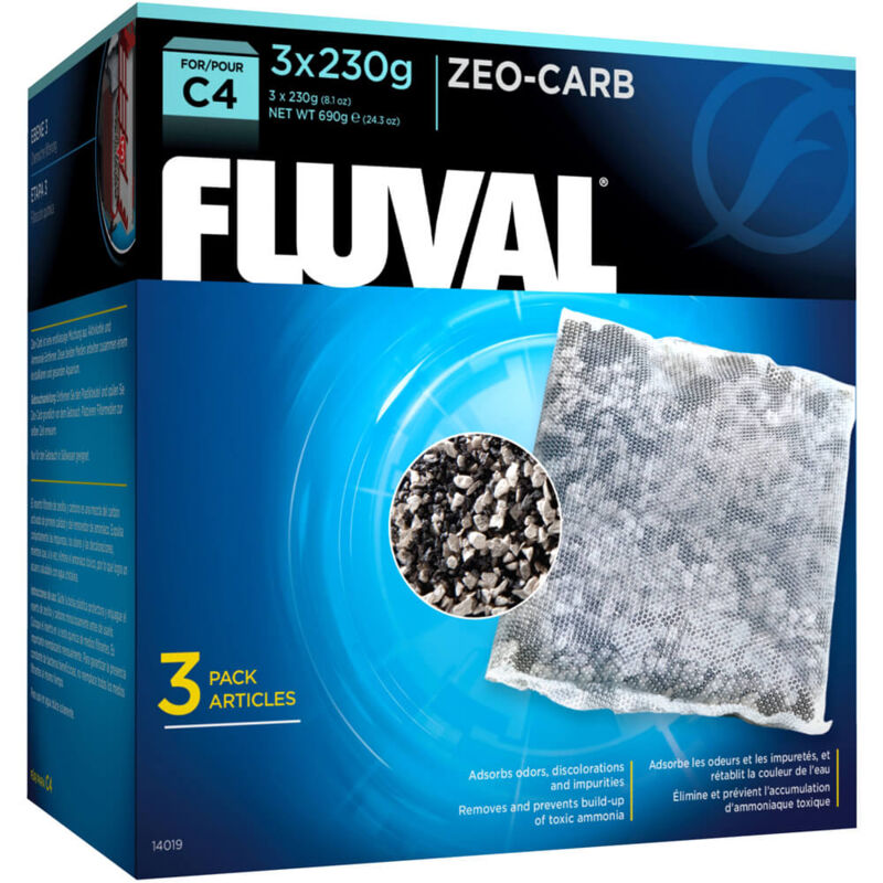 

Fluval C zeo carb C4, 3uds