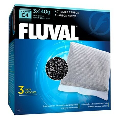 Fluval C4 Active Carbon. Sostituzione per il filtro dell'acquario