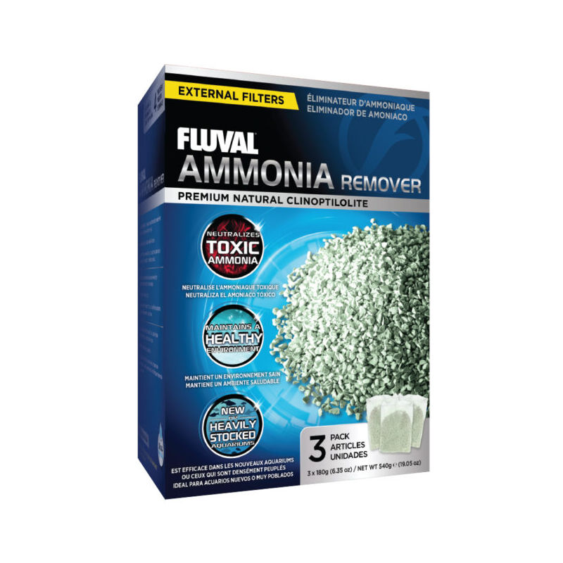 

Fluval carga eliminador de amon�aco, 540g, 3x180g