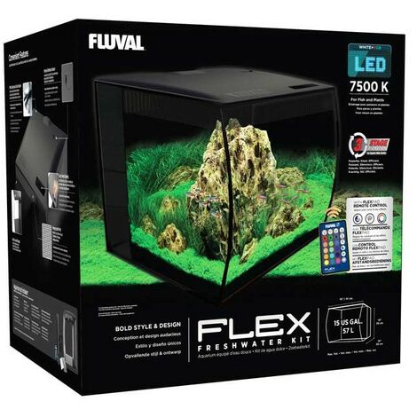 Fluval flex aquarius 57 l noir