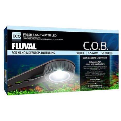 Fluval Modelo Nano iluminación LED negra 13,6 cm