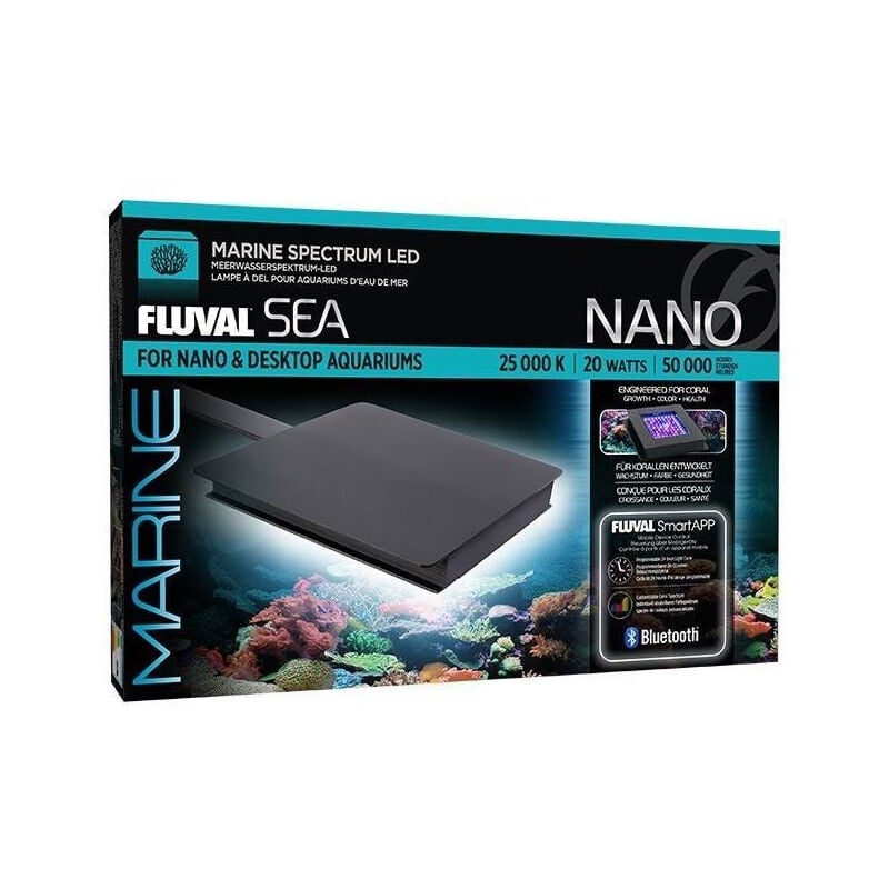 Lampe d'élairage a led pour aquarium d'eau de mer Fluval Marine 3.0 Nano - Avec Bluetooth - 20W