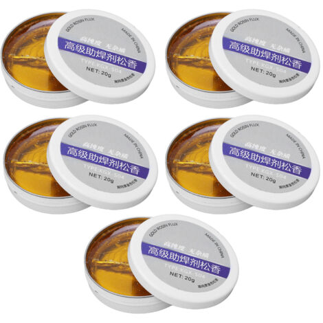 Flux à souder semi-solide 5 pièces, pâte à braser électronique anti-oxydation pour réparation et rework