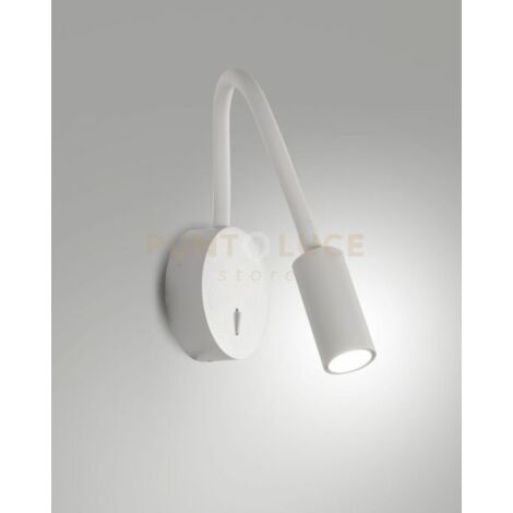 FLUX APPLIQUE BIANCO ORIENTABILE E FLESSIBILE A LED 3000K 374LM 3,1W