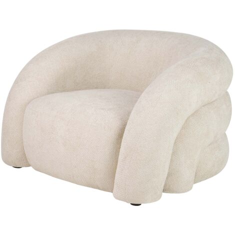 Flux Beige Chenille Sessel 100X89X60 Cm