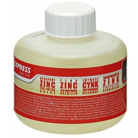 Flux decapant pour zinc pre-patine flacon 250 ml