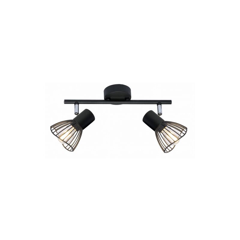 Fly Lampada da Soffitto Strip 2x40w E14 Nero