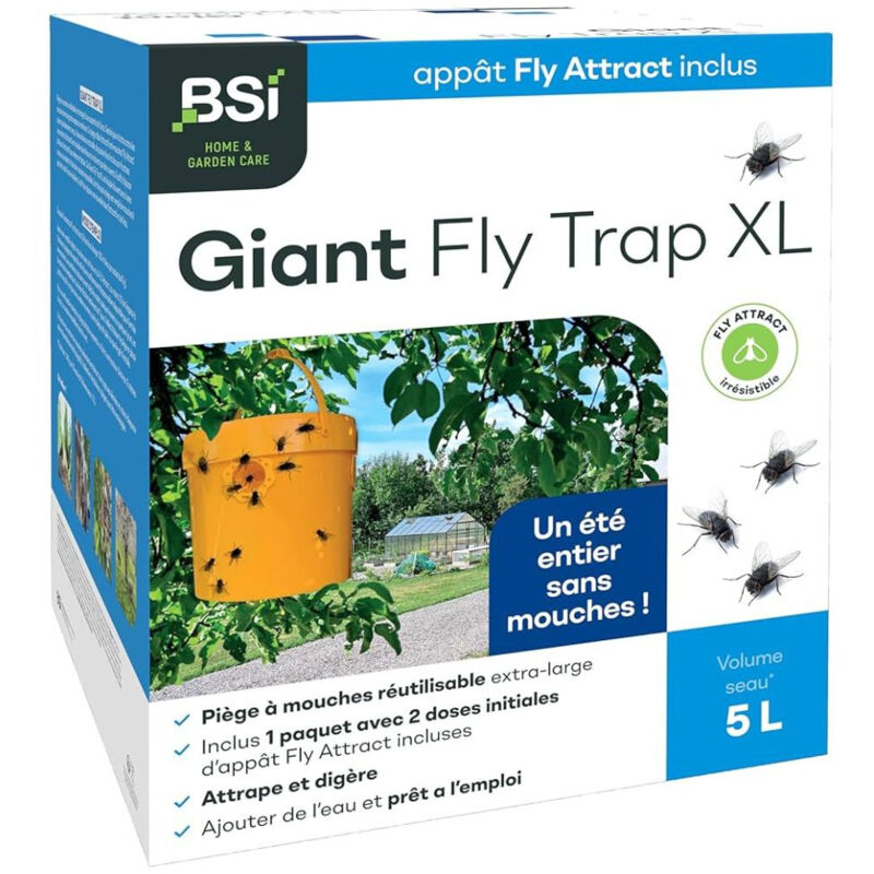 BSI - Fly Trap xl - Piège à mouches avec attractif (6x40 g)