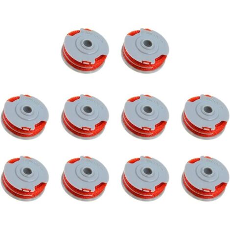 Flymo FLY021 Lot de 10 bobines fil double 0,2 cm 4,9 m F016800385 compatible avec Contour 500 XT, Power Trim Mini Auto ST/XT/Plus (10 bobines) H331