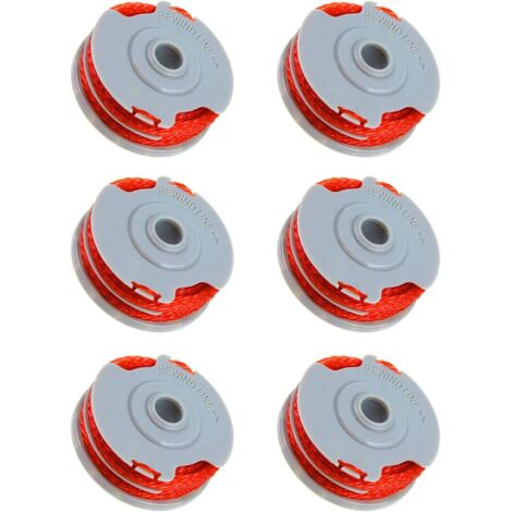 Flymo FLY021 Lot de 6 bobines de fil de rechange en nylon pour débroussailleuse Flymo 1,5 mm x 11 m