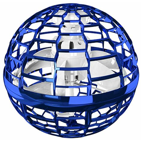 Flynova Pro Flying Ball Boomerang Spinner Dynamische RGB-Lichter Double Pass (Blauer Ball)