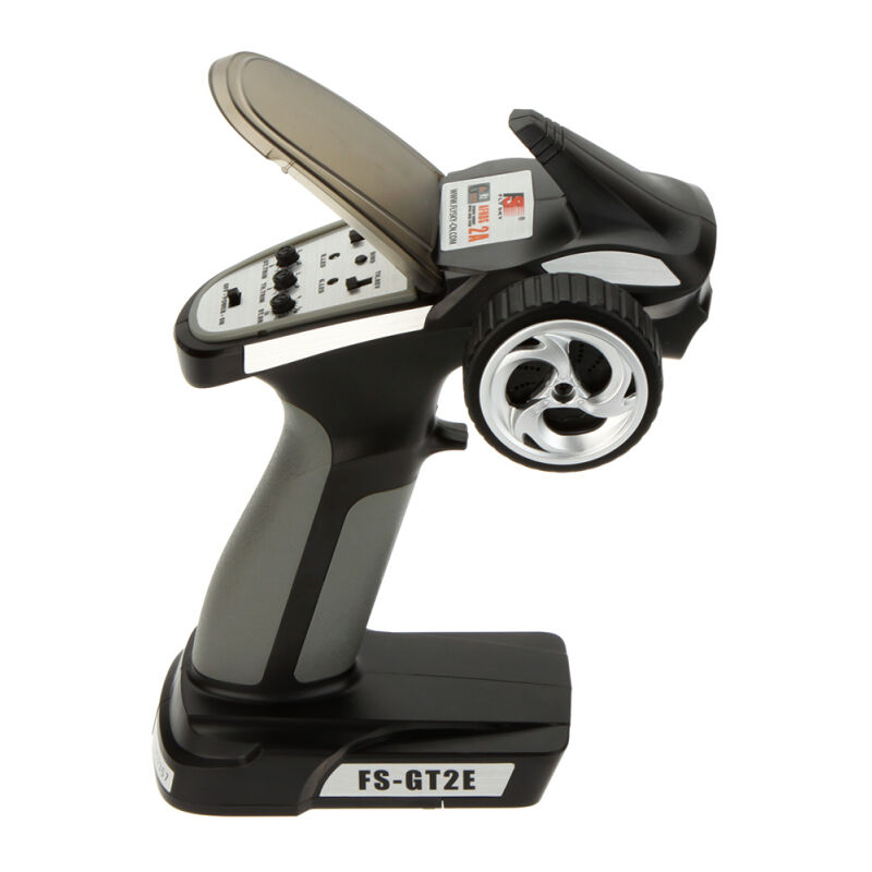 Flysky FS-GT2E afhds 2A Système radio 2,4 GHz 2 canaux pour voiture et bateau rc avec récepteur FS-A3