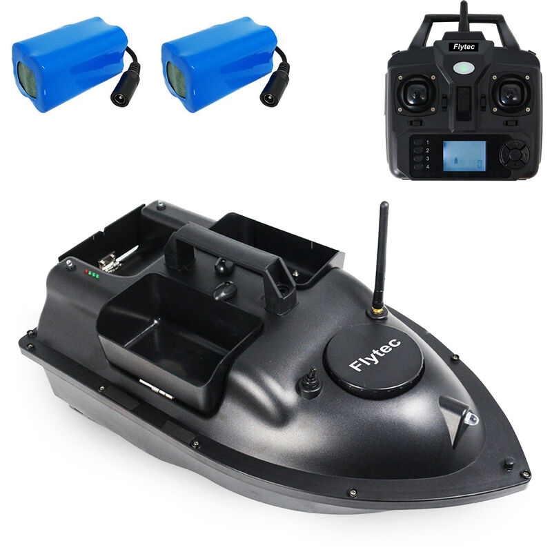 

Flytec V010 Barco de cebo para peces 2 kg Tanques de carga GPS Barco de pesca Barco de cebo de pesca RC 500 m Control remoto 3 vias Cebo Barco de